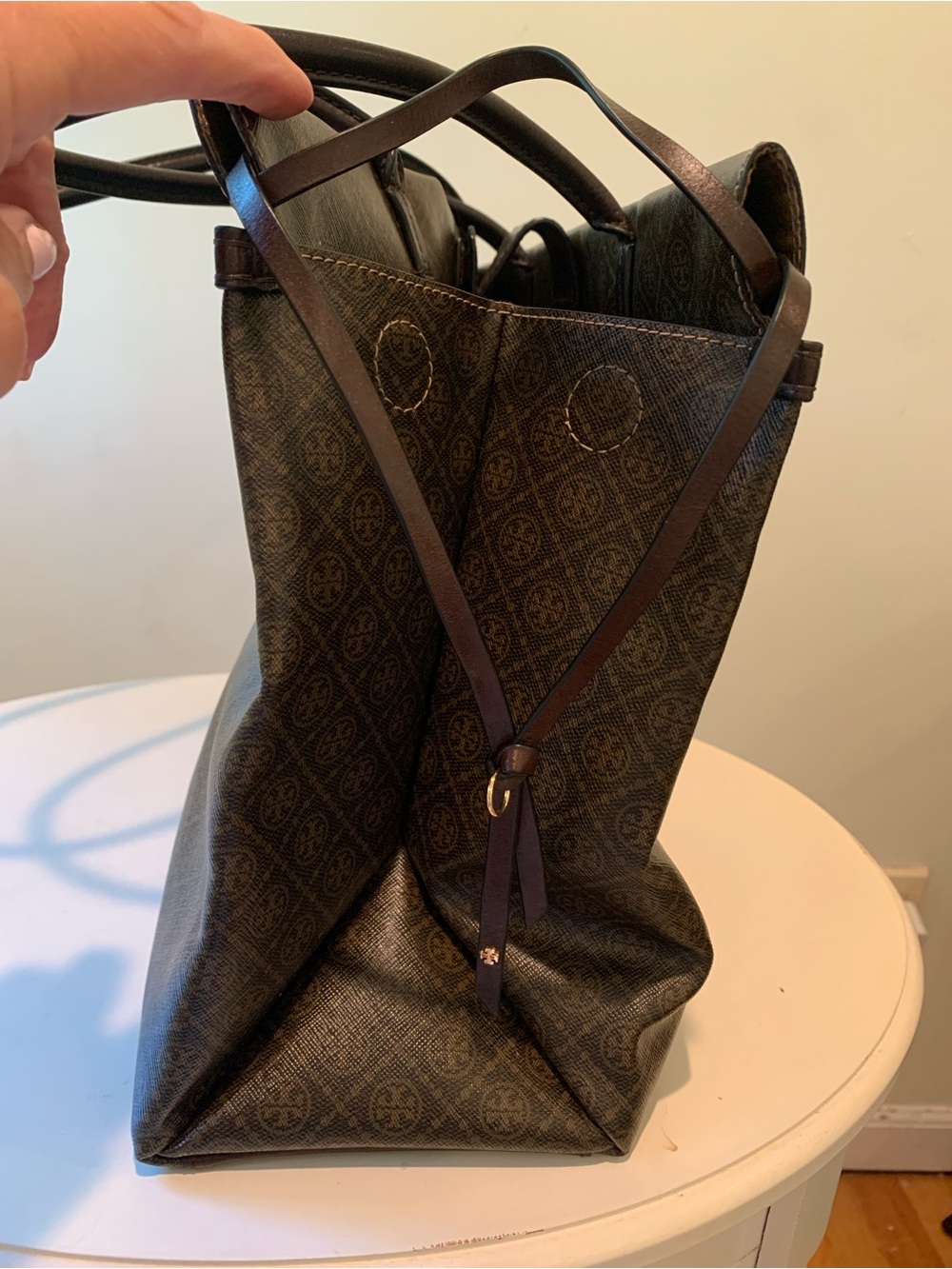 Tory Burch large Monogram logo tote NEW - Picture 3 of 8
